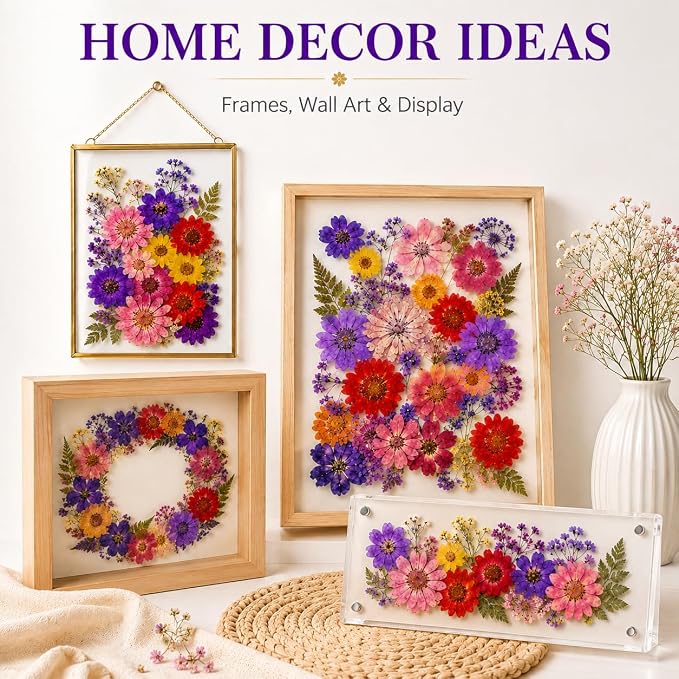 70 pcs Dried Flowers for Resin, Natural Flowers and Leaves Kit - Image 7