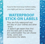 Personalized Name Labels for Kids – 60 Waterproof Peel-and-Stick Labels for - Image 5
