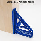 3D Multi-Angle Aluminum Alloy Woodworking Square Ruler, 22.5-90 Degree - Image 7