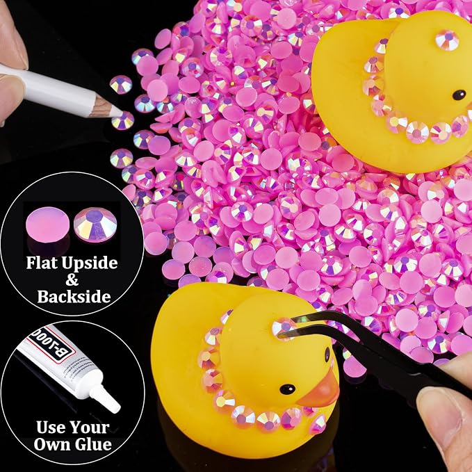 1500pcs 6mm Resin Rhinestones Bulk - Image 5