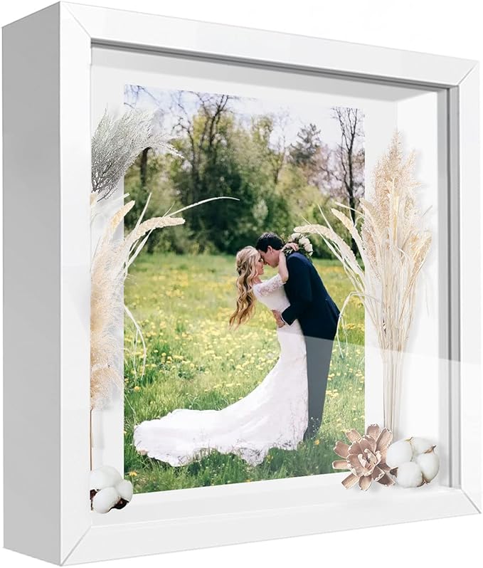 12x12 Shadow Box Frame with Letter Stickers, Graduation Memories Frame by TOUYINGER