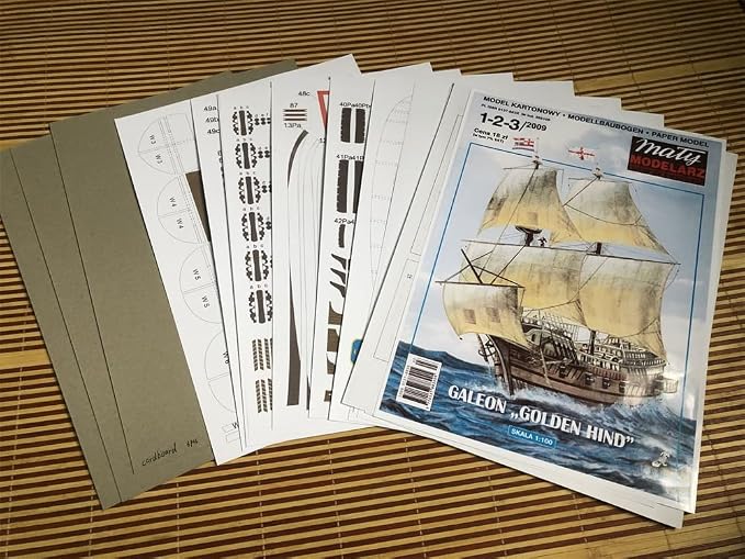 CHICHIYANG Ship Model Building Kits Galeon Golden Hind Sailboat Model Ship - Image 6