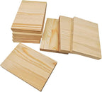 8PCS Rectangle Wood Boards Unfinished Wood Blocks - Image 6