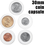 MUQING 240 PCS 30mm Plastic Coin Capsule Holder, 5 Sizes Protect Gasket Coin - Image 4