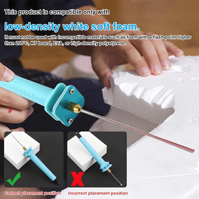 Foam Cutter Electric Hot Wire Cutter Pen 10CM Foam Board Cutting - Image 2