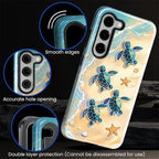for Samsung Galaxy S23 Case, Sea Turtle Beach Pattern Glossy 2 in 1 Shockproof - Image 5