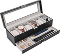 ProCase Watch Box, 6 Slot Watches Display Case by ProCase