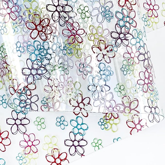 ONEART | Printed TPU Jelly Faux Leather 12 x 53 inches Transparent Clear Jelly - Image 2
