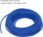 uxcell PET Expandable Sleeving 25ft 1/8" Blue Cable Management Sleeve Cord - Image 3