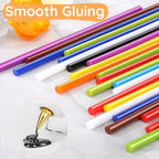 72 Pack Colored Hot Glue Sticks Bulk, 8 x 0.27in 12 Colors Hot Glue Sticks Mini - Image 3
