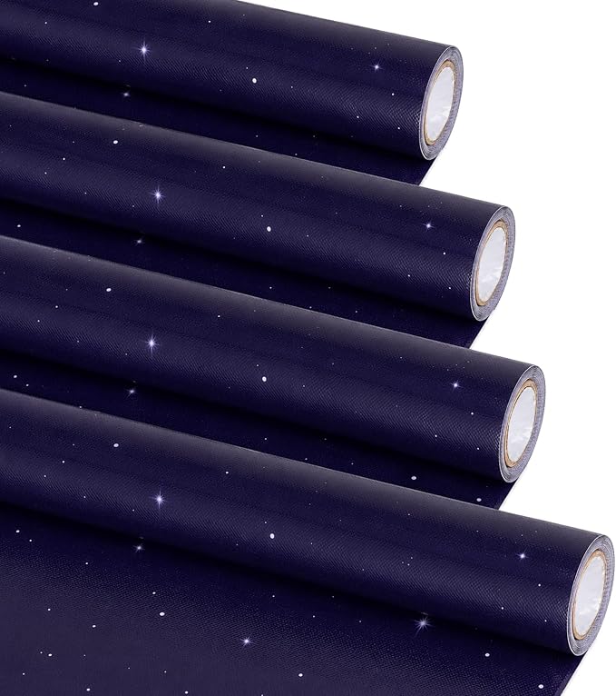 4 Rolls Outer Space Bulletin Board Paper Non-Woven Galaxy Fabric Bulletin Board by ClassyWhimsy