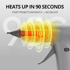 Tilswall Cordless Hot Glue Gun, Fast Preheating, Glue Gun and Sticks Set - Image 3