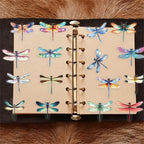 50Pcs Dragonfly Stickers for Scrapbooking, PET Transparent Decorative Stickers - Image 4