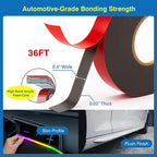 Tapsi Double Sided Tape Heavy Duty, 2 Rolls Automotive Foam Mounting Tape 0.4in - Image 2
