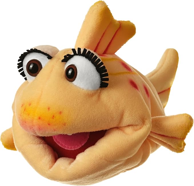 Playful Minds - Living Puppets Lucy Fish Hand Puppet, 8 Inch Soft Plush Sea by PlayfulMinds-Toys