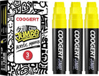 Coogert 3Pcs Yellow Jumbo Poster Markers, 15MM Thick Permanent Acrylic Graffiti by CoogertPaintPens