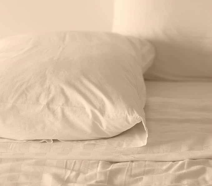 RUVANTI 100% Cotton Sheets – King Size Percale Bedding, Cooling & Breathable - Image 8
