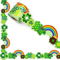 FYSUIMU 65.6 Ft St. Patrick's Day Bulletin Board Borders Green Shamrock Clover by FYSUIMU