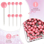 WILLBOND 500 Pack Map Push Pins Map Tacks Small Round Head Push Pins Thumb Tacks - Image 4