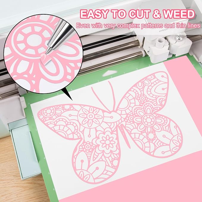 VINYL FROG Matte Princess Pink Permanent Vinyl Roll 12" x10ft 001 Vinyl | - Image 8