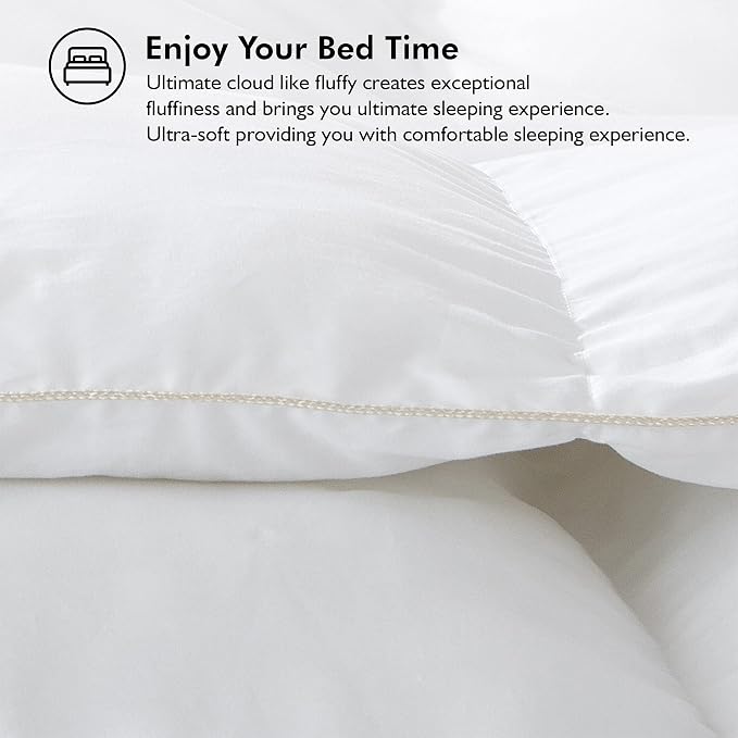 Luxurious Full Size Goose Down Fiber Waterfowl Feather Fiber Comforter Duvet - Image 7