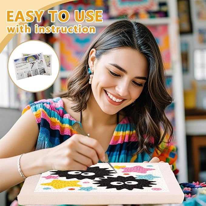 Doodlream Cute Black Elves Needle Kit - Image 3