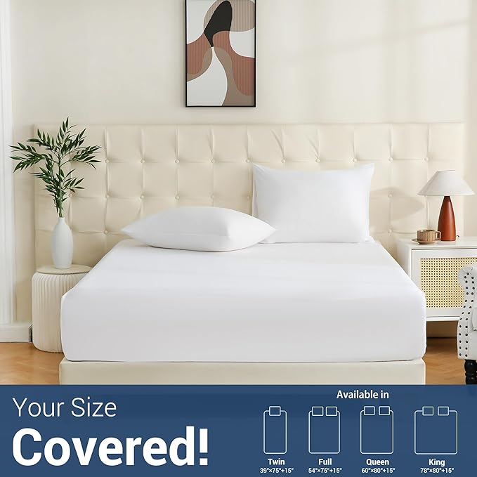 White Bulk Queen Fitted Sheet Only Deep Pocket 24 Pack, Quick Sort Bottom Bed - Image 7