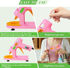 MONVICT Pink Hot Glue Gun Kit, Mini Glue Gun - Image 5