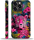 ZHEGAILIAN Case for iPhone 15 Pro Max, Panther Leopard Flower Durable by Home