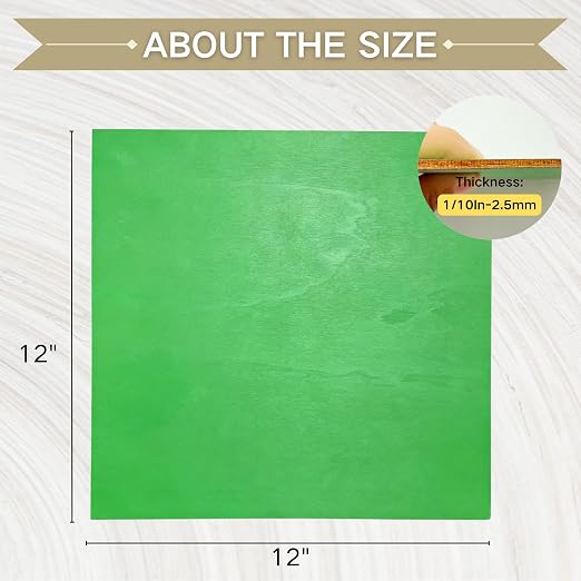 15 Pack Colored Double-Sided Plywood Sheets, Solid Color Craft Wood - Image 2