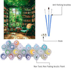 Clendo Paint by Number for Adults Beginners, Study Room Adults Paint by Numbers - Image 3