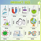 300Pcs Science Foam Stickers, Self-Adhesive Chemistry Biology Physics Stickers - Image 7