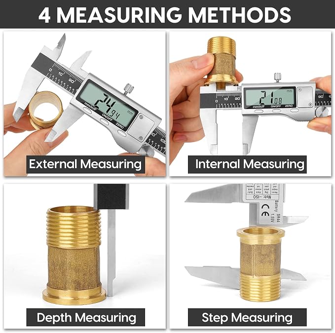 Digital Caliper Measuring Tool, 6 Inch Caliper Tool - Image 4