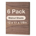 Rowood 6 Pack Walnut Plywood 1/8, 12x16.5x1/8inch, Thin 3mm Unfinished Plywood by RowoodAssembleArtDecorateLife