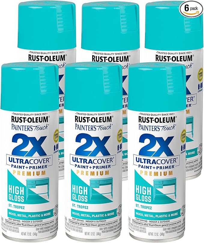 Rust-Oleum Painter's Touch 2X Ultra Cover Spray Paint, St. Tropez | Indoor and by Rust-Oleum