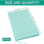 Whaline 18Pcs Felt Fabric Sheets Soft Thick Assorted Turquoise Craft Felt Pack - Image 2