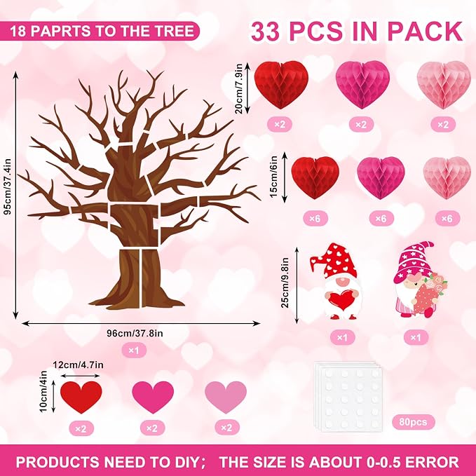 JarThenaAMCS 50Pcs Valentine's Day Bulletin Board Set Classroom Decoration 3 - Image 2