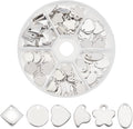 PandaHall Elite 120 Pcs 304 Stainless Steel Flat Blank Stamping Tag Pendants by PHPandaHall