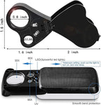 HMKIS Jewelers Loupe, 2 Pack Magnifying Glass - Image 2