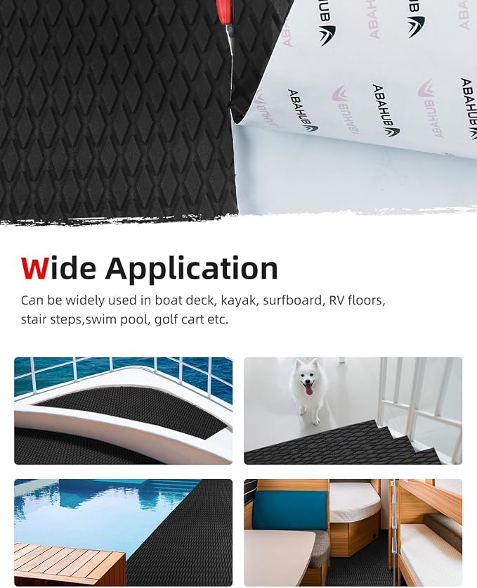Abahub EVA Foam Boat Flooring Self-Adhesive Decking Surfboard Traction Pad | - Image 5