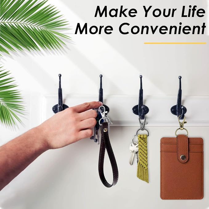 Swivel Clasp Hooks, Anezus 80Pcs Key Chain Clip Hooks, D Ring Clip Lanyard - Image 6