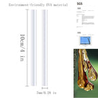 50 PCS Mini Round Hot Glue Sticks，4 x 0.28-Inch Glue Gun Sticks，Clear, - Image 2