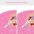 Headley Tools 13"x13" Round Rotating Cutting Mat, Self Healing Mat - Image 5