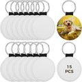 Homaisson Sublimation Keychain Blanks, Double-Sided PU Leather Keychains by Homaisson