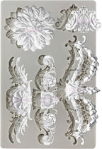 Baroque Style Ornament Curlicues Silicone Molds 3-Count Cherub Birdbath - Image 3