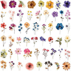 Transparent Flora Scrapbook Stickers Aesthetic Flowers Stickers | Transparent & - Image 3