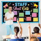 Staff Shout Outs Bulletin Board Decorations Colorful Back to School Bulletin - Image 5
