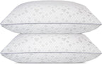 HIMOON Shredded Memory Foam Pillows, Medium Firm Queen Size Pillows 2 Pack by HIMOON