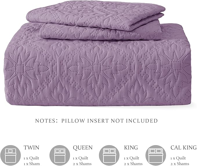 Exclusivo Mezcla California King Quilt Bedding Set, Lightweight Soft Bedspreads - Image 6