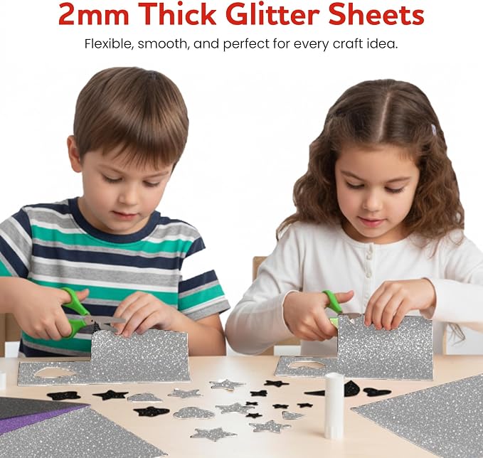 Self-Adhesive Glitter EVA Foam Sheets - Image 4